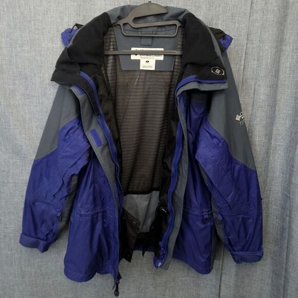 Columbia TITANIUM Jacket Waterproof OmniTech Snowboard Ski Shell Blue Women's L - Picture 2 of 16